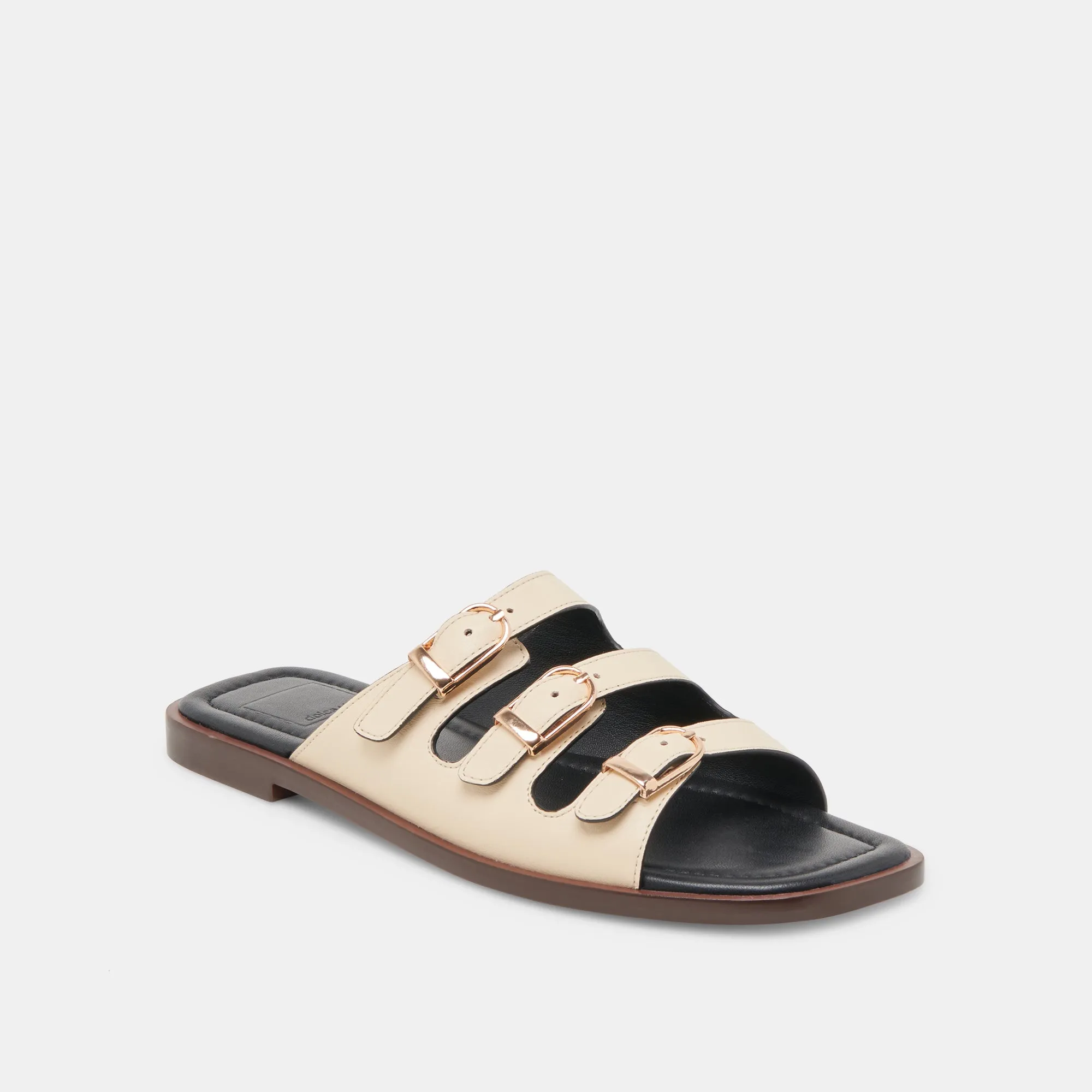 SANDALES FIN EN CUIR BONE