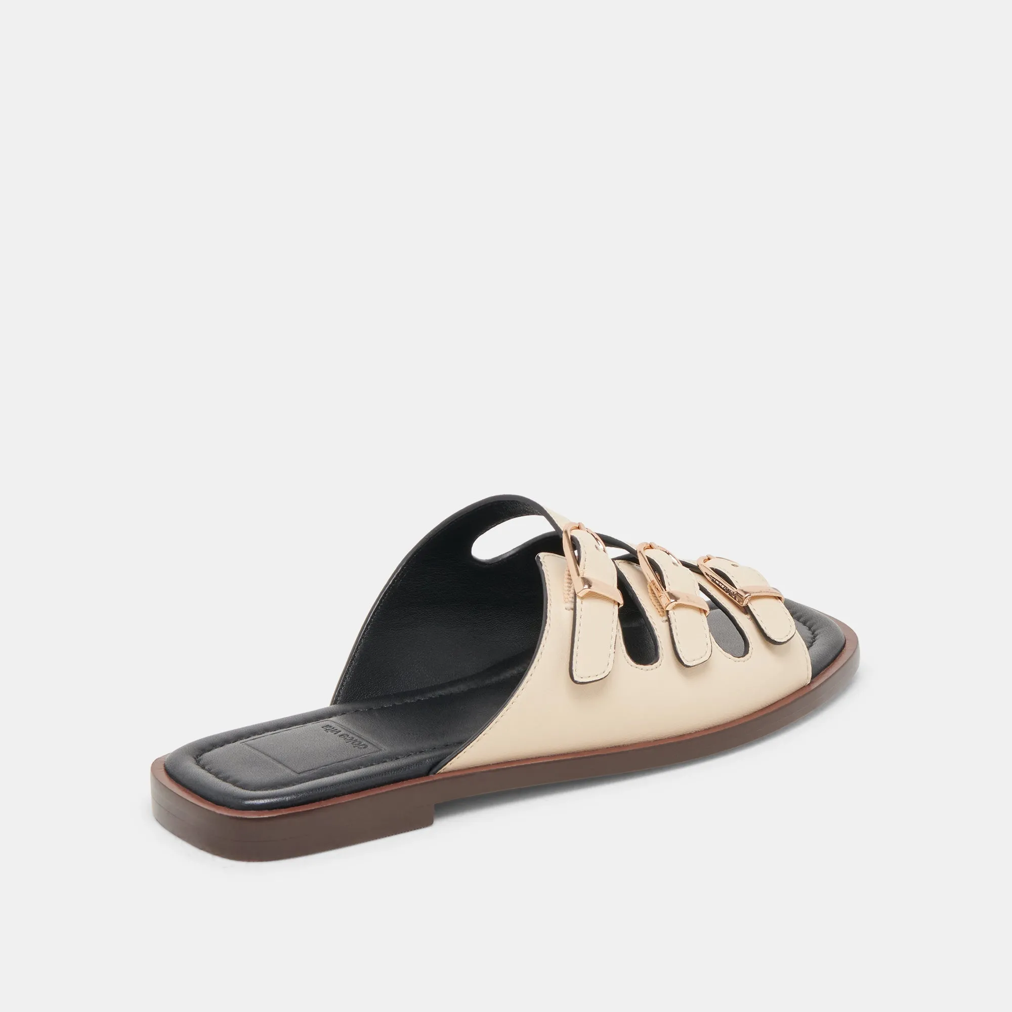 SANDALES FIN EN CUIR BONE