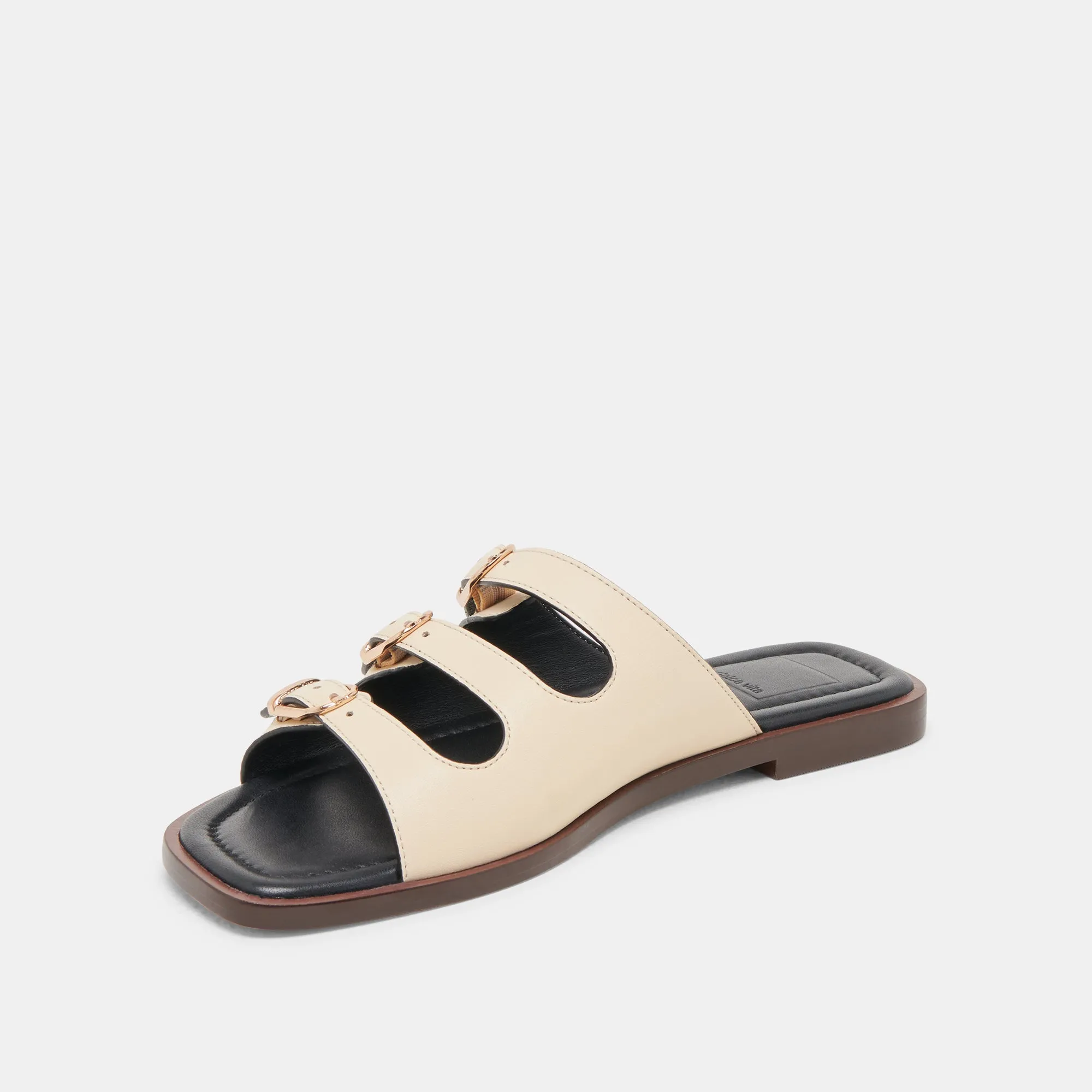 SANDALES FIN EN CUIR BONE