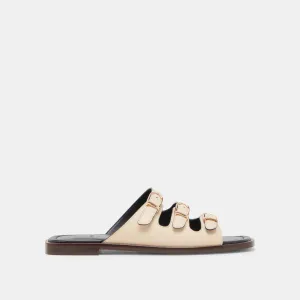 SANDALES FIN EN CUIR BONE