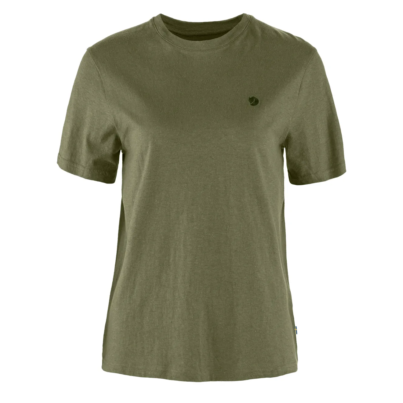 T-shirt Femme Fjallraven en Mélange de Chanvre Vert