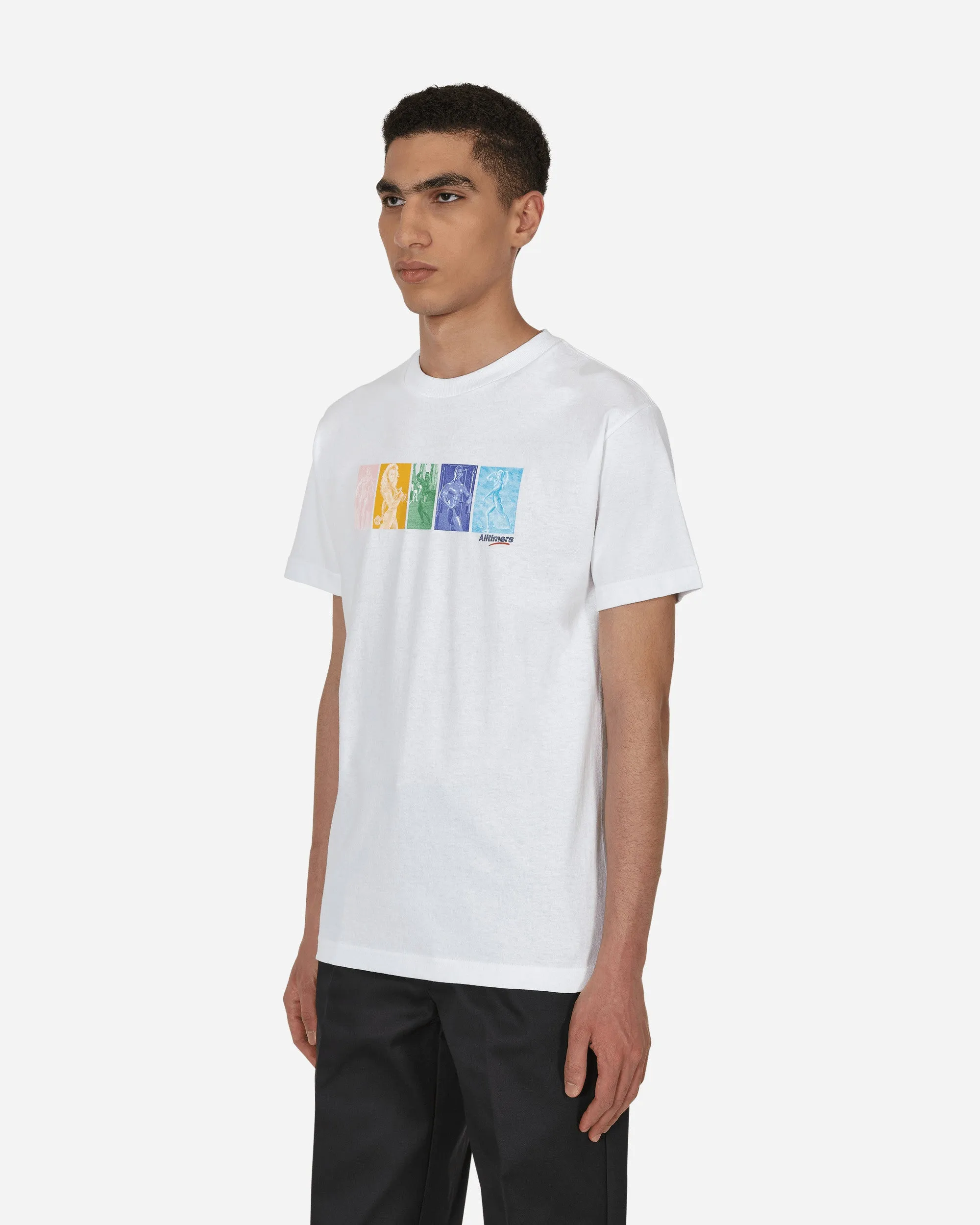 T-shirt extensible blanc