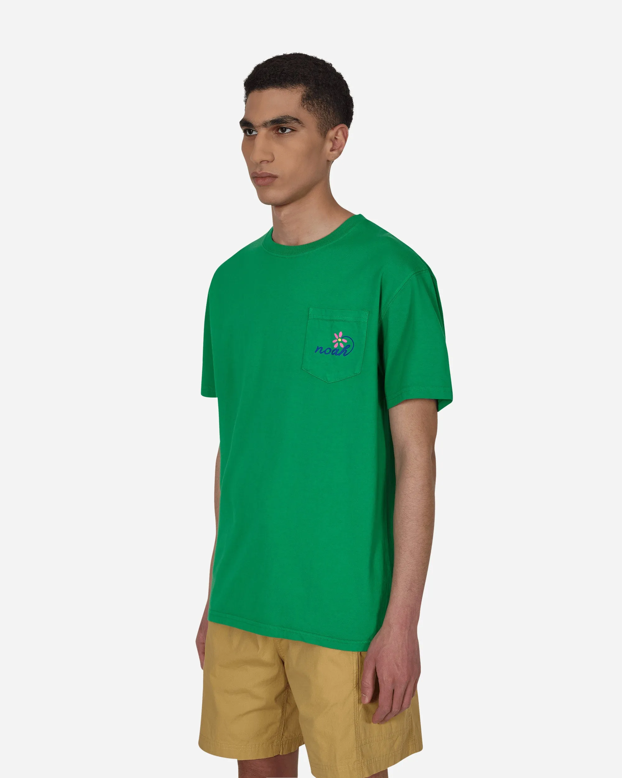 T-shirt poche Fleuriste Vert