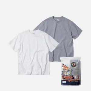 FrizmWorks T-shirt sportif OG 2 pièces - Blanc/Gris
