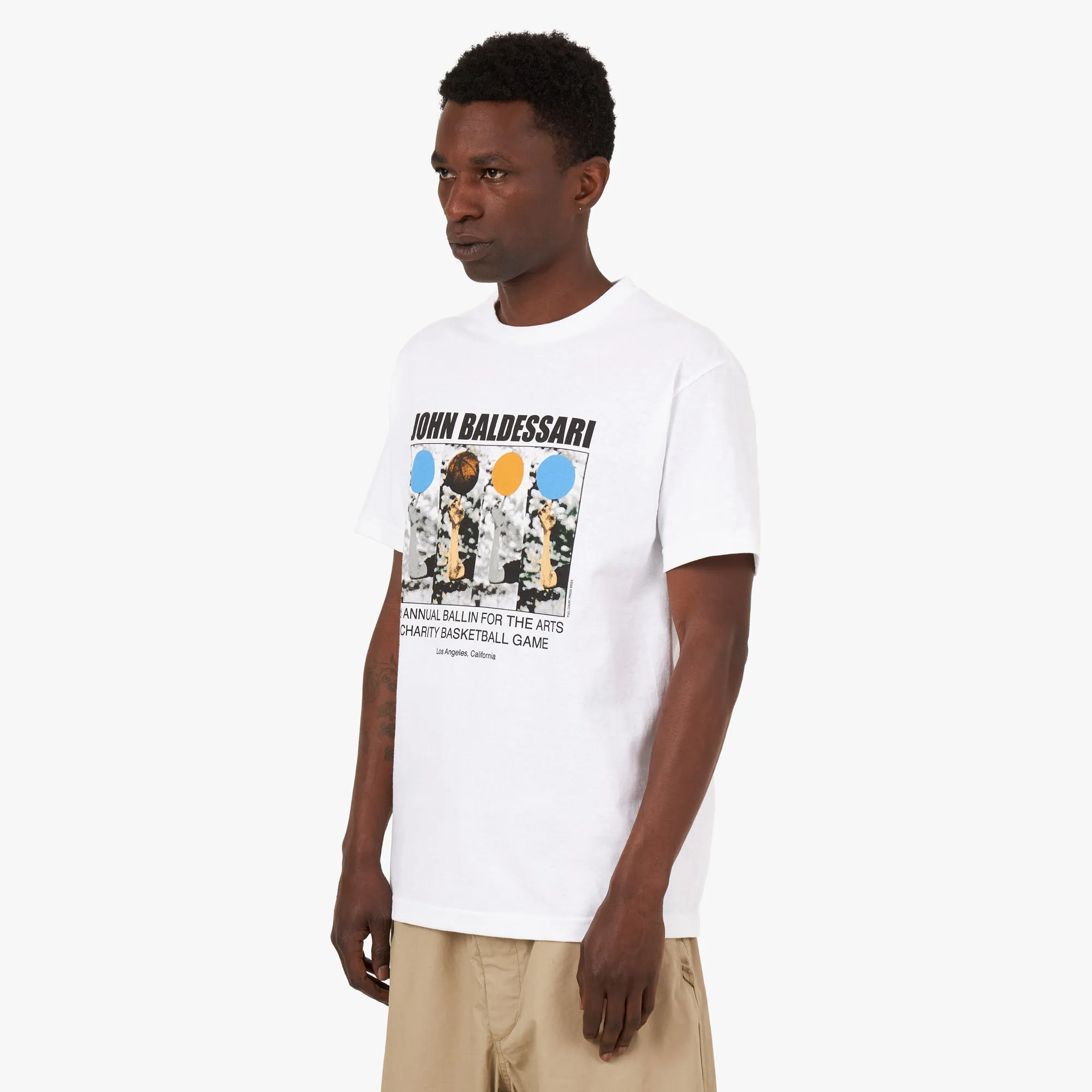 T-shirt Full Court Press Baldesarri / Blanc