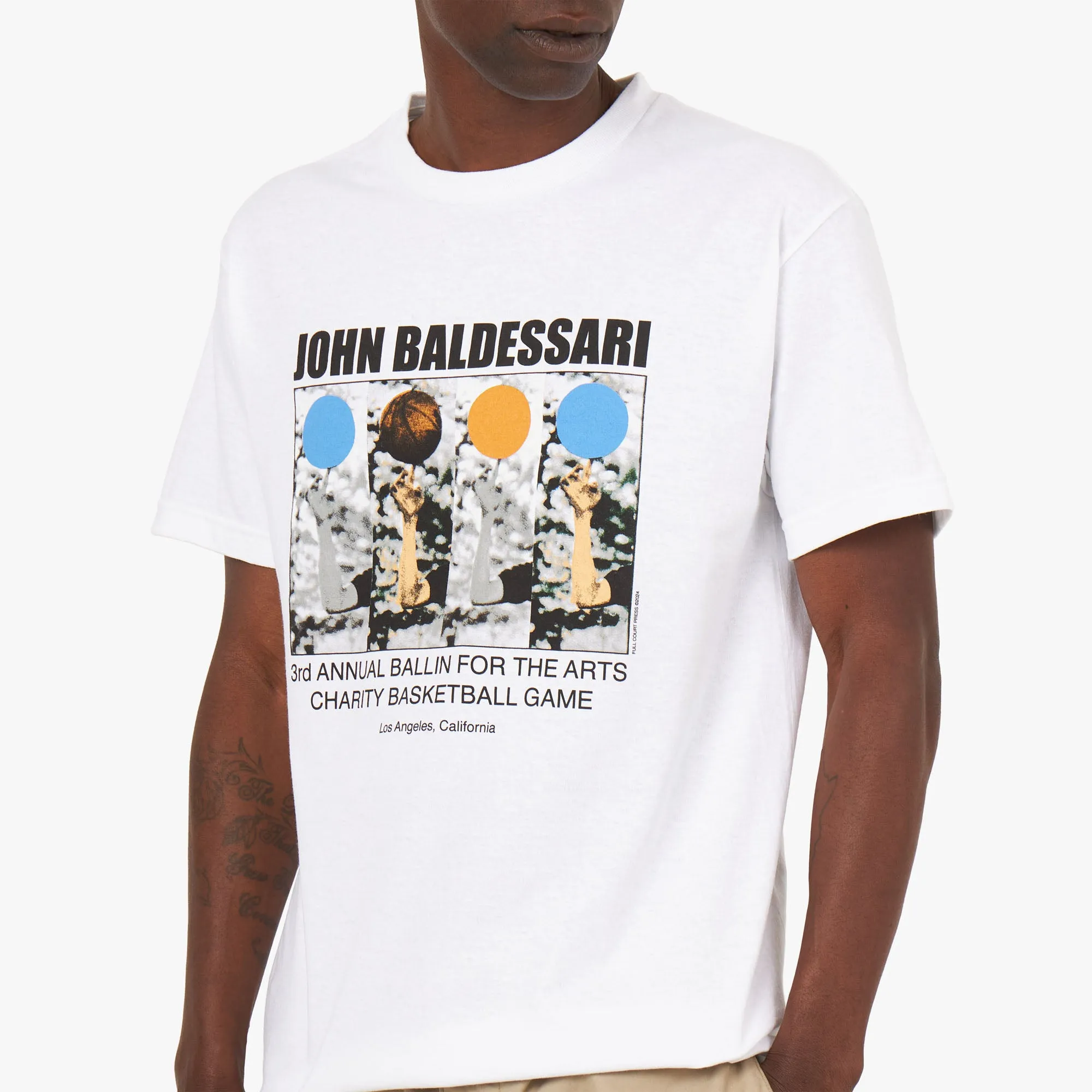 T-shirt Full Court Press Baldesarri / Blanc
