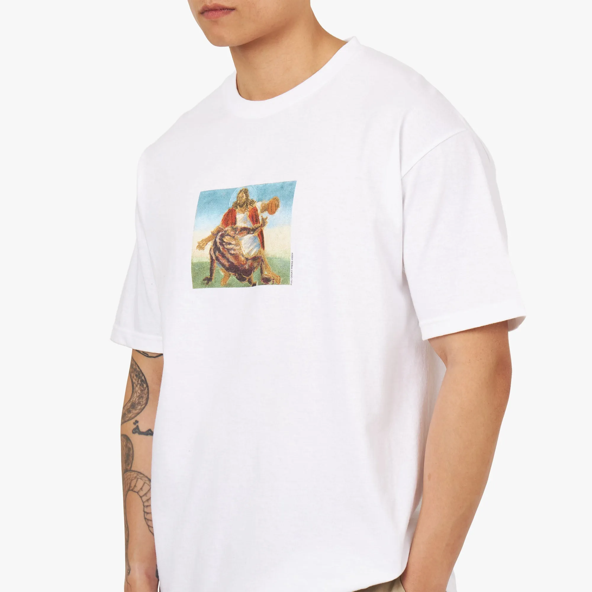 T-shirt Full Court Press Crossover / Blanc