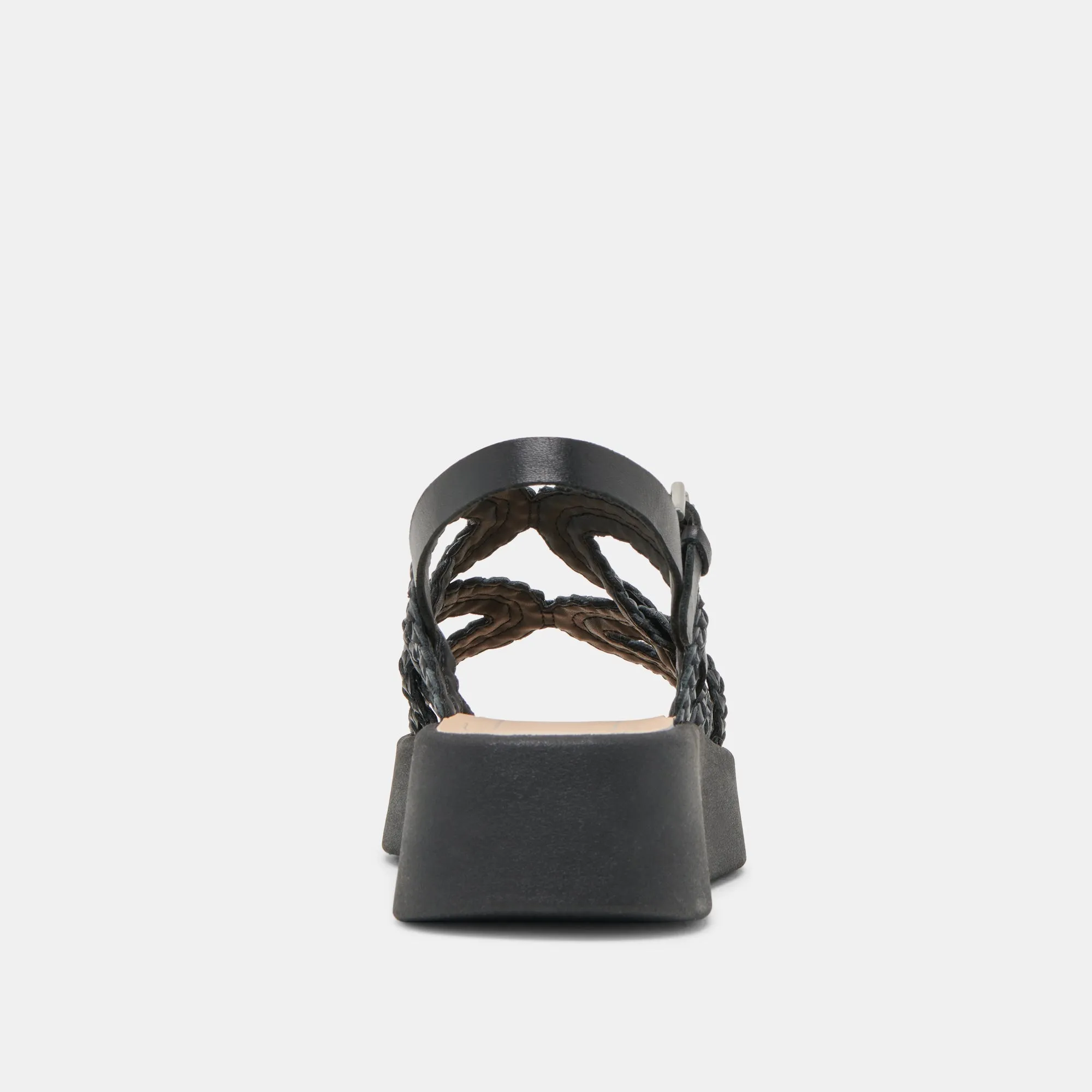 SANDALES GATSBY EN CUIR NOIR