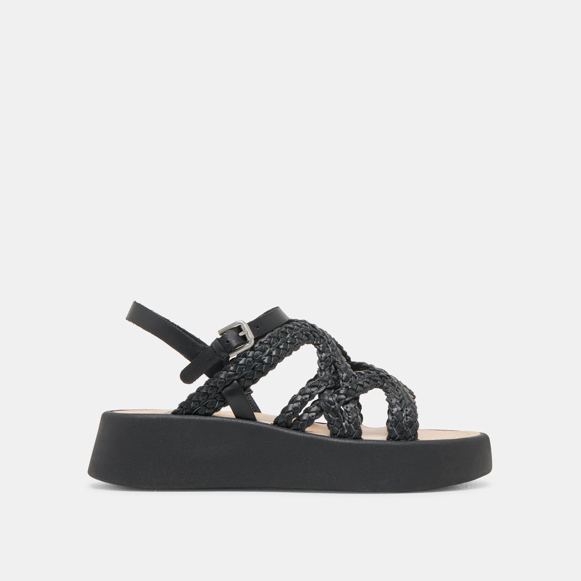 SANDALES GATSBY EN CUIR NOIR
