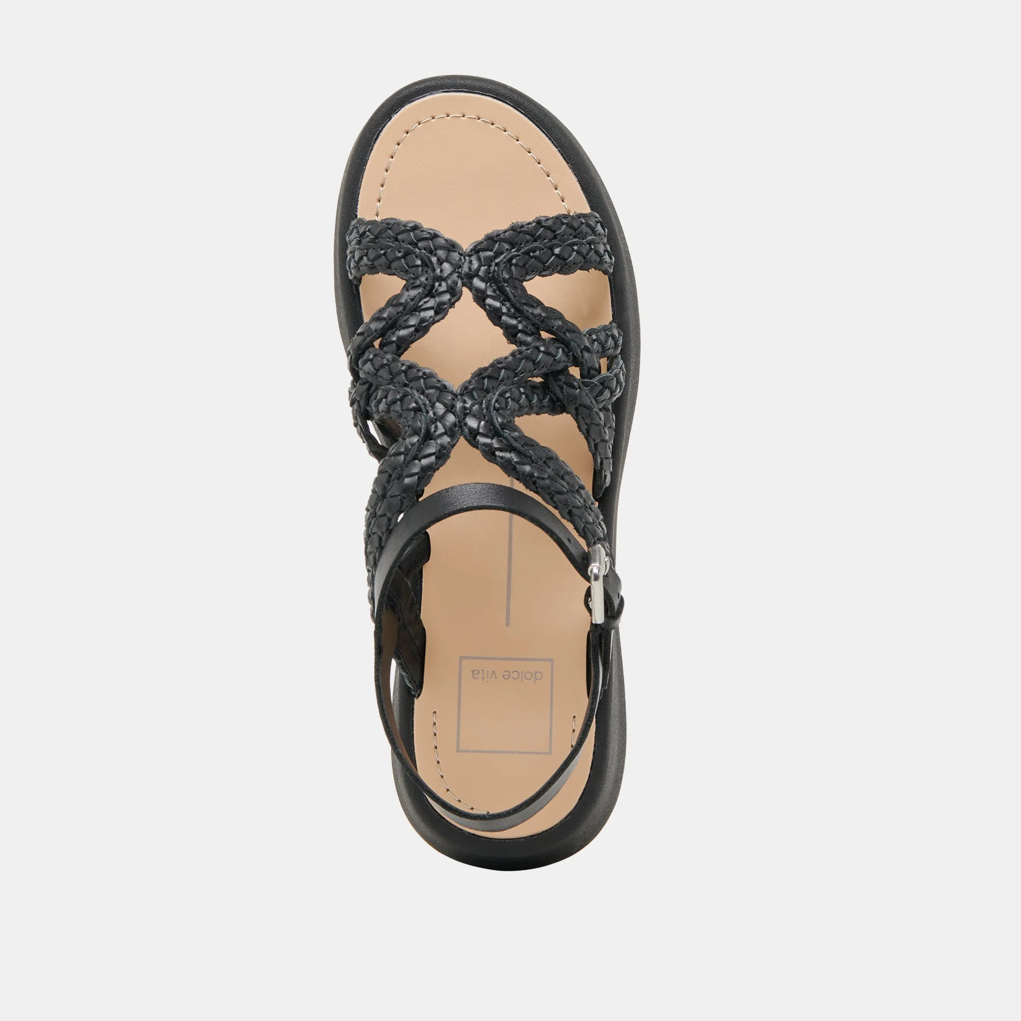SANDALES GATSBY EN CUIR NOIR