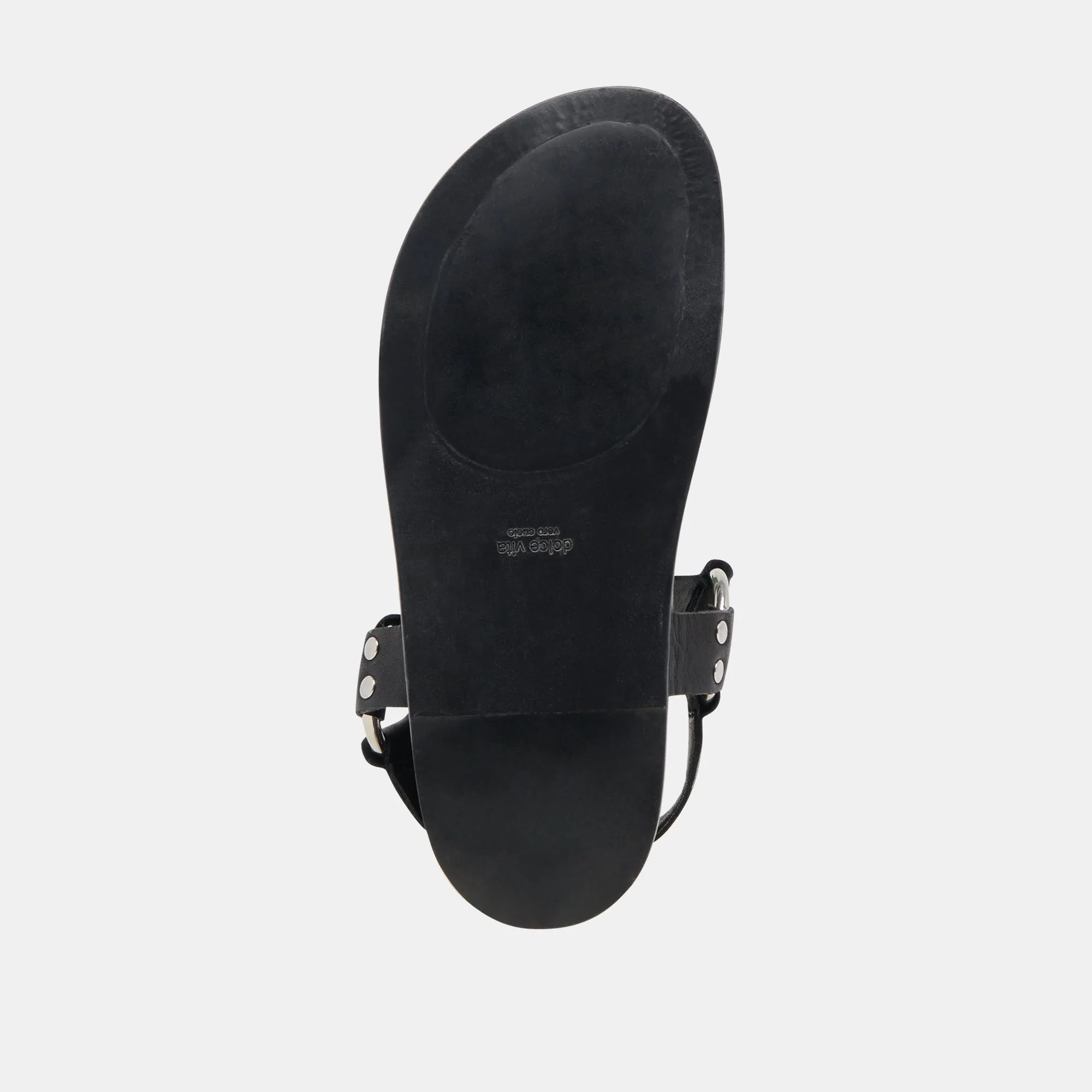 SANDALES GILDA EN CUIR NOIR