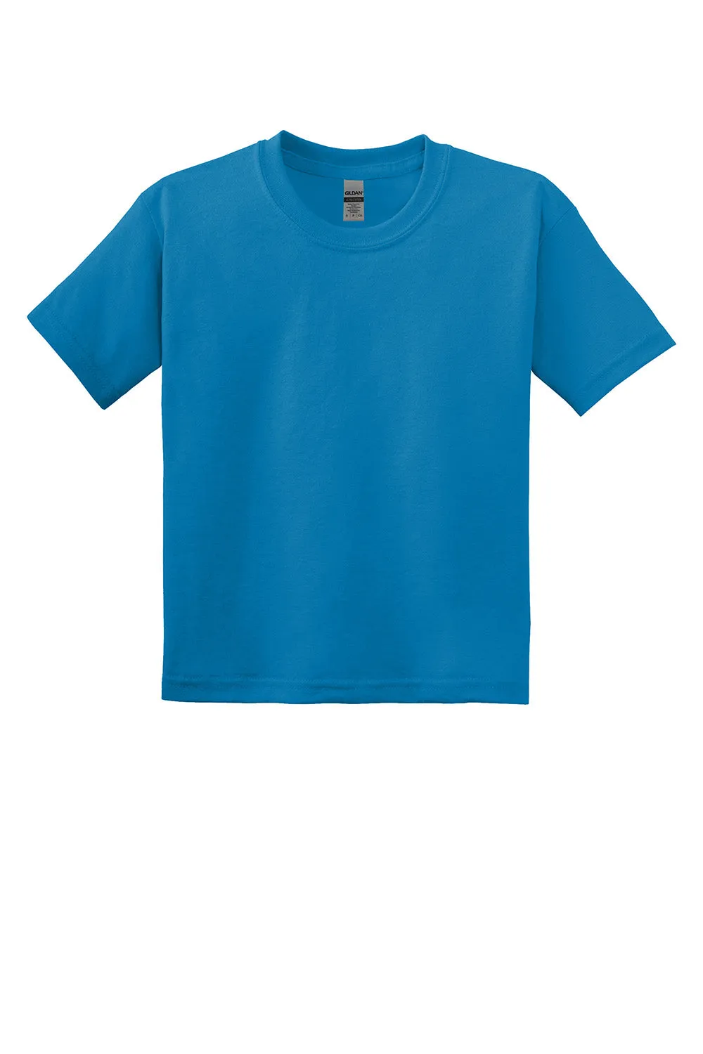 T-shirt à manches courtes et col rond pour jeunes Gildan DryBlend absorbant l'humidité - Bleu saphir