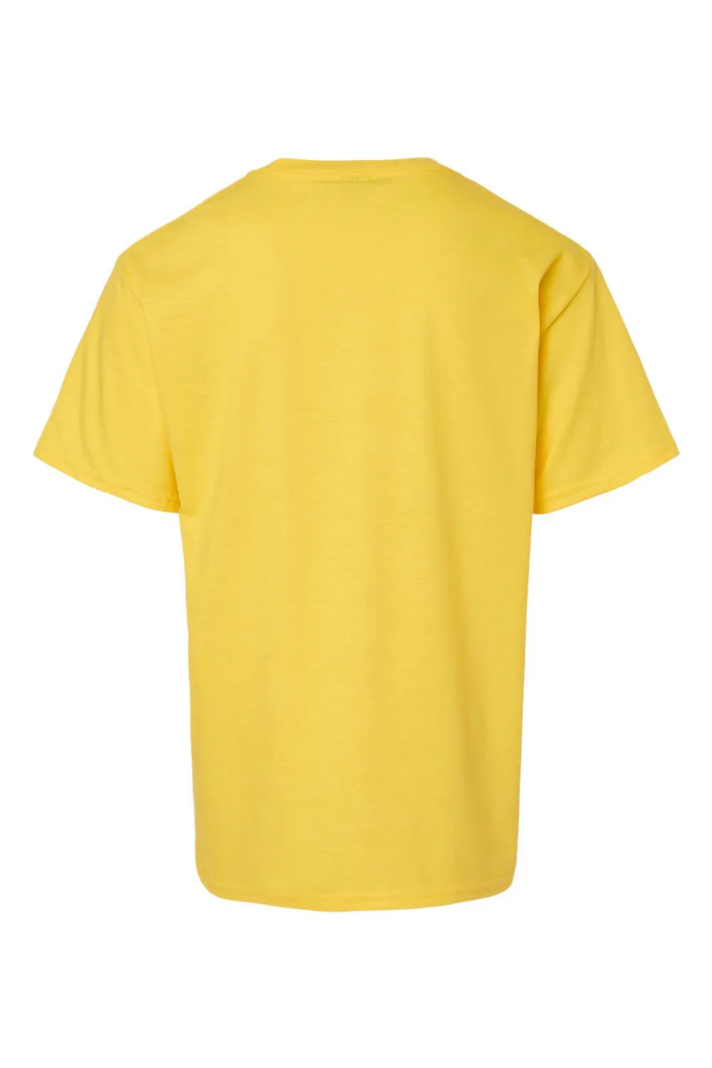 T-shirt à manches courtes et col rond Gildan Youth Softstyle CVC - Jaune brume pâle