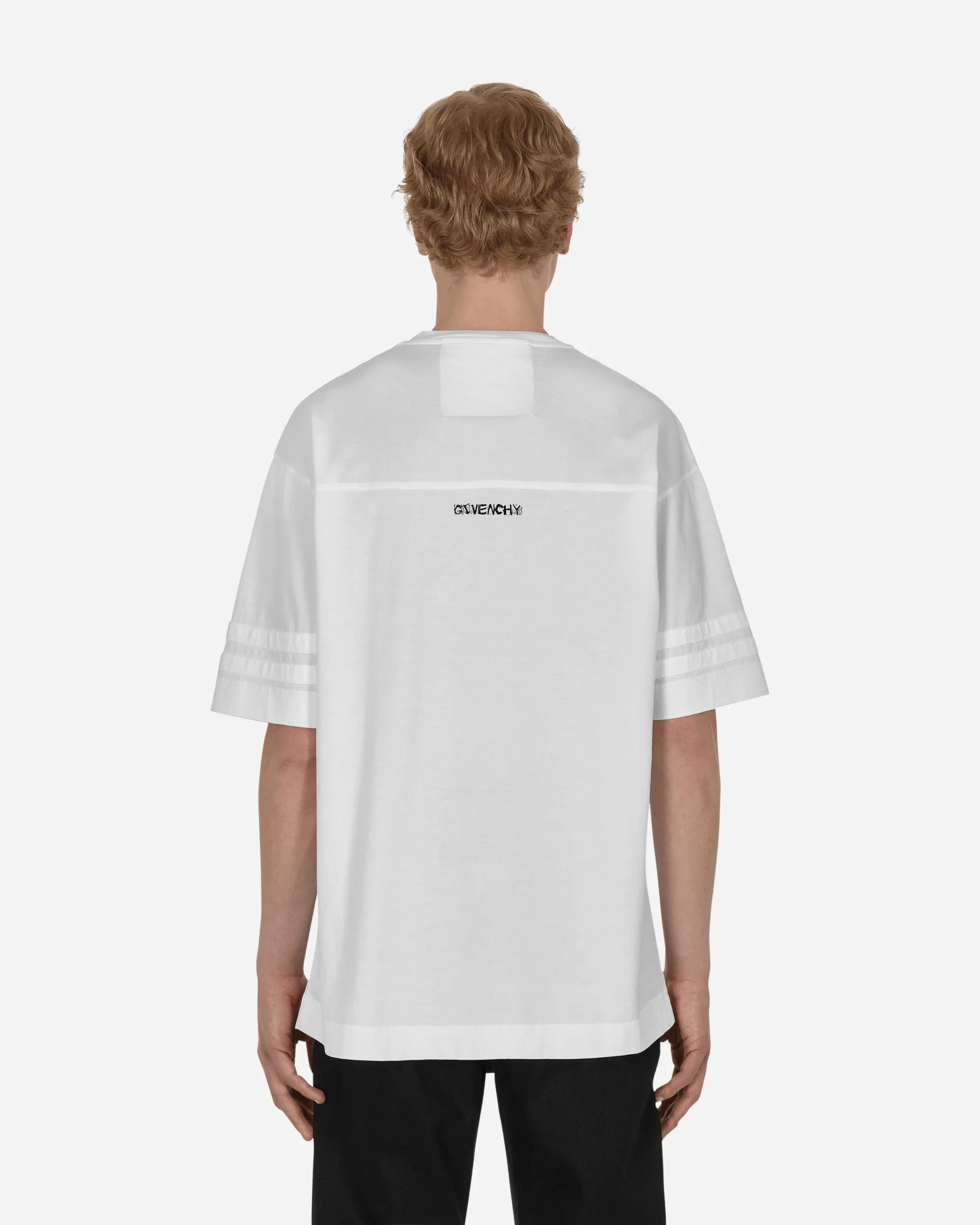 T-Shirt Oversize Goth Imprimé Blanc