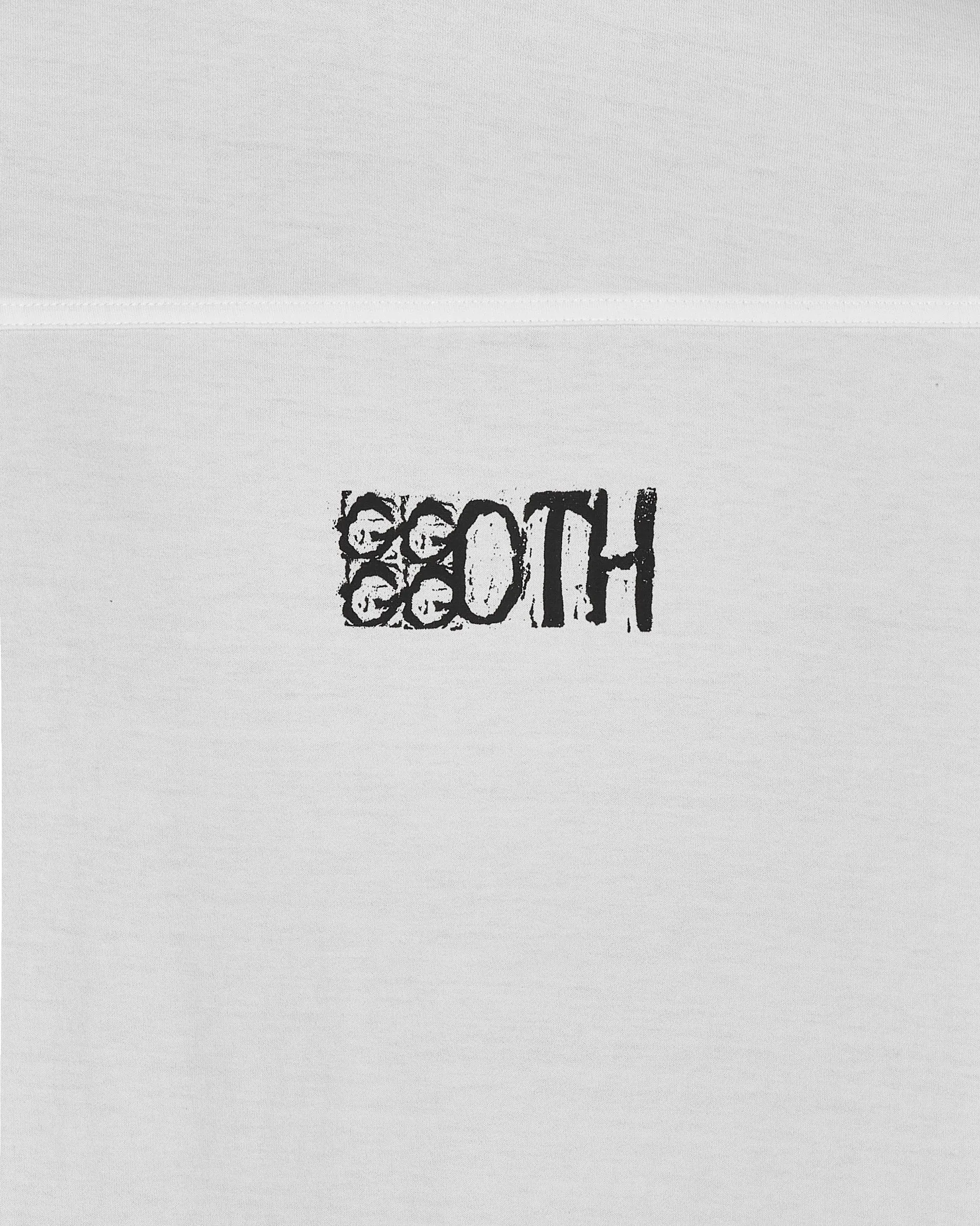 T-Shirt Oversize Goth Imprimé Blanc