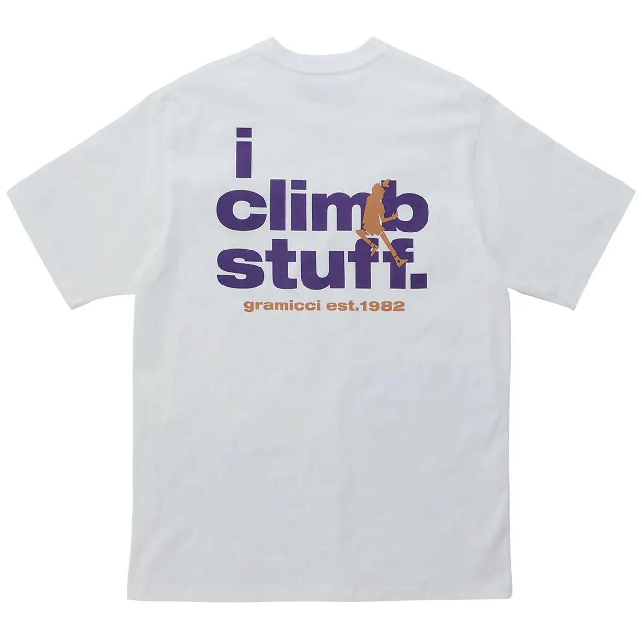 T-shirt Gramicci I Climb Stuff Blanc