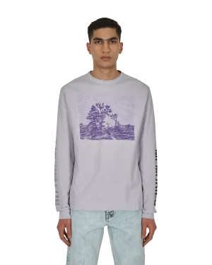 T-shirt manches longues graphique violet