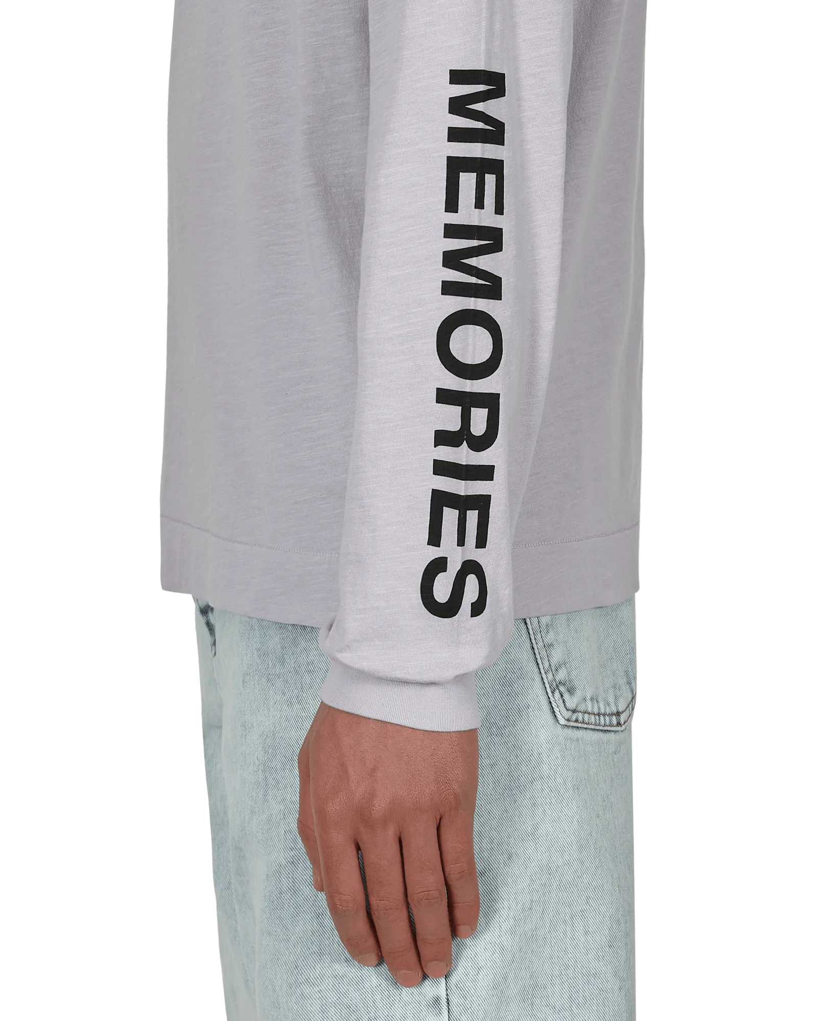 T-shirt manches longues graphique violet