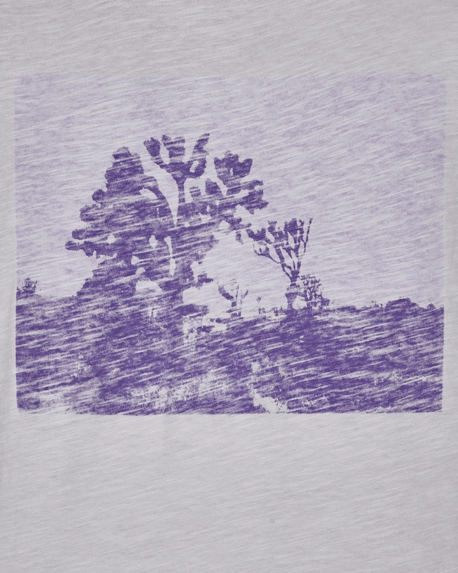 T-shirt manches longues graphique violet