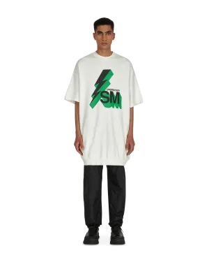 Sweat-shirt à manches courtes graphique blanc