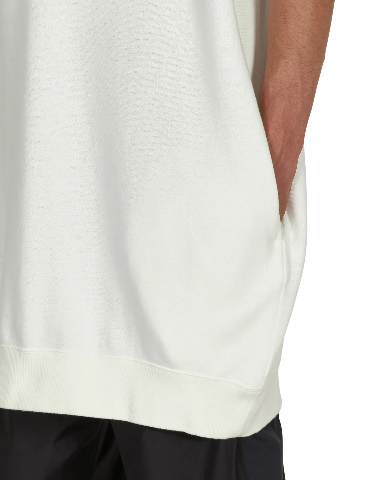 Sweat-shirt à manches courtes graphique blanc
