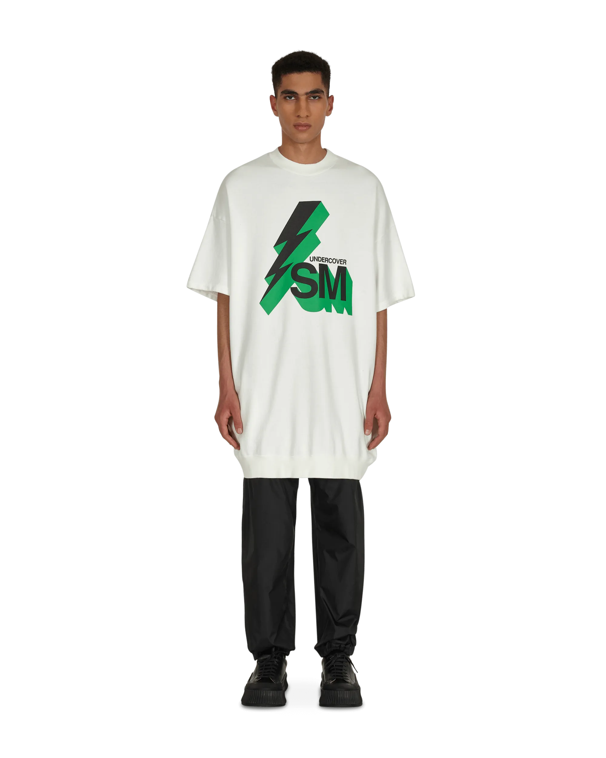 Sweat-shirt à manches courtes graphique blanc