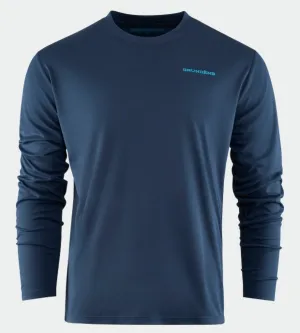 T-shirt manches longues technique avec logo Grundéns et motif bateau - Vêtements Grundéns