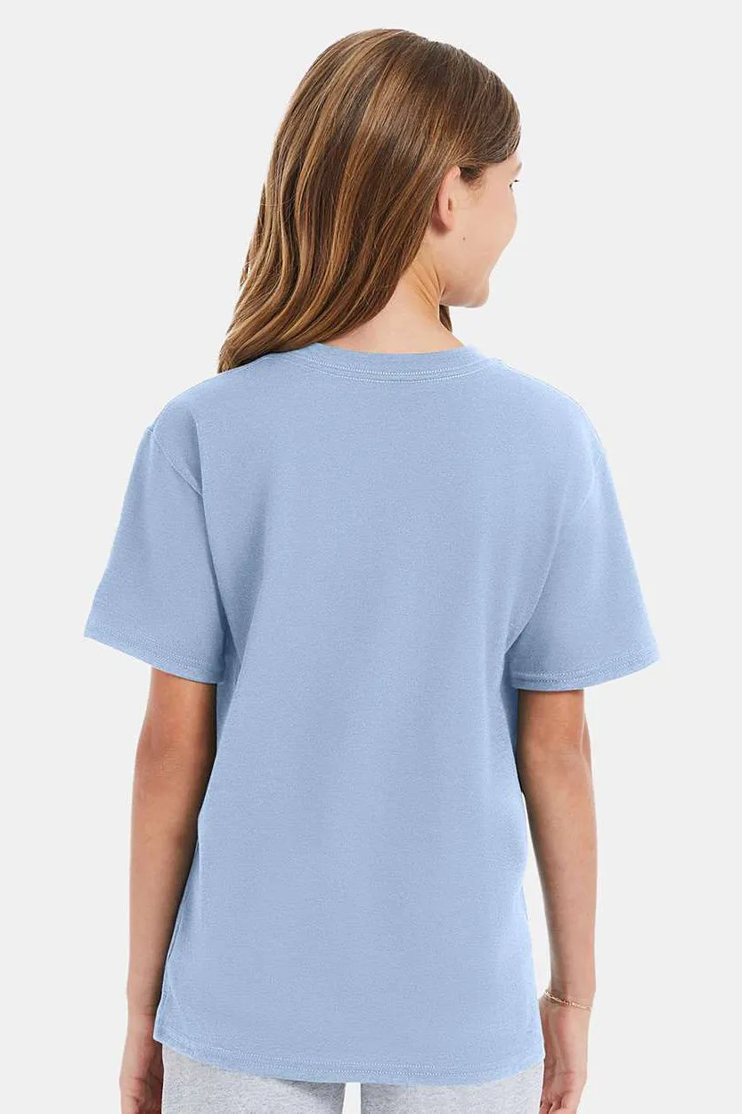 Hanes Youth Nano-T T-shirt à manches courtes et col rond - Bleu clair