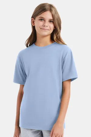 Hanes Youth Nano-T T-shirt à manches courtes et col rond - Bleu clair