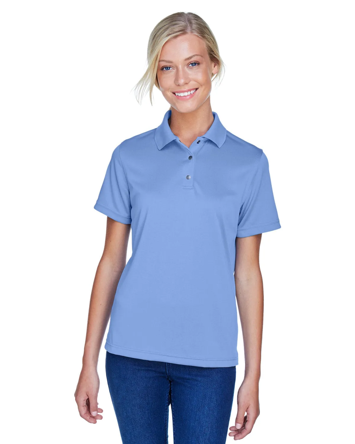 Polo Femme Harriton M345W Advantage Snag Protection Plus avec Plaque Boutonnée IL