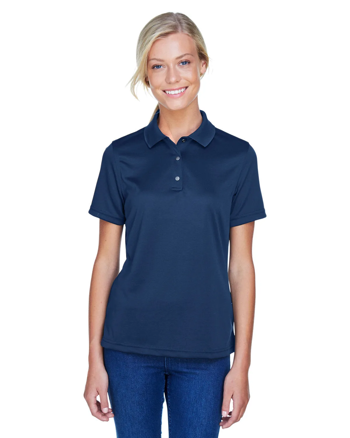 Polo Femme Harriton M345W Advantage Snag Protection Plus avec Plaque Boutonnée IL
