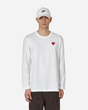 T-shirt manches longues cœur blanc