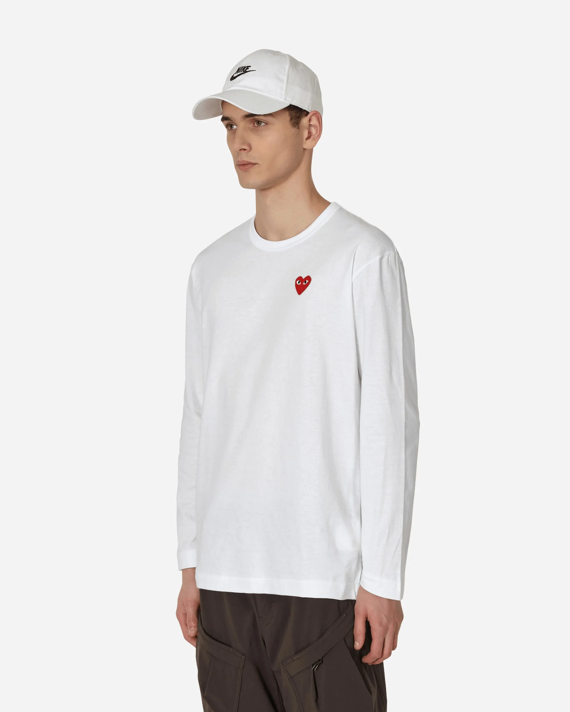 T-shirt manches longues cœur blanc