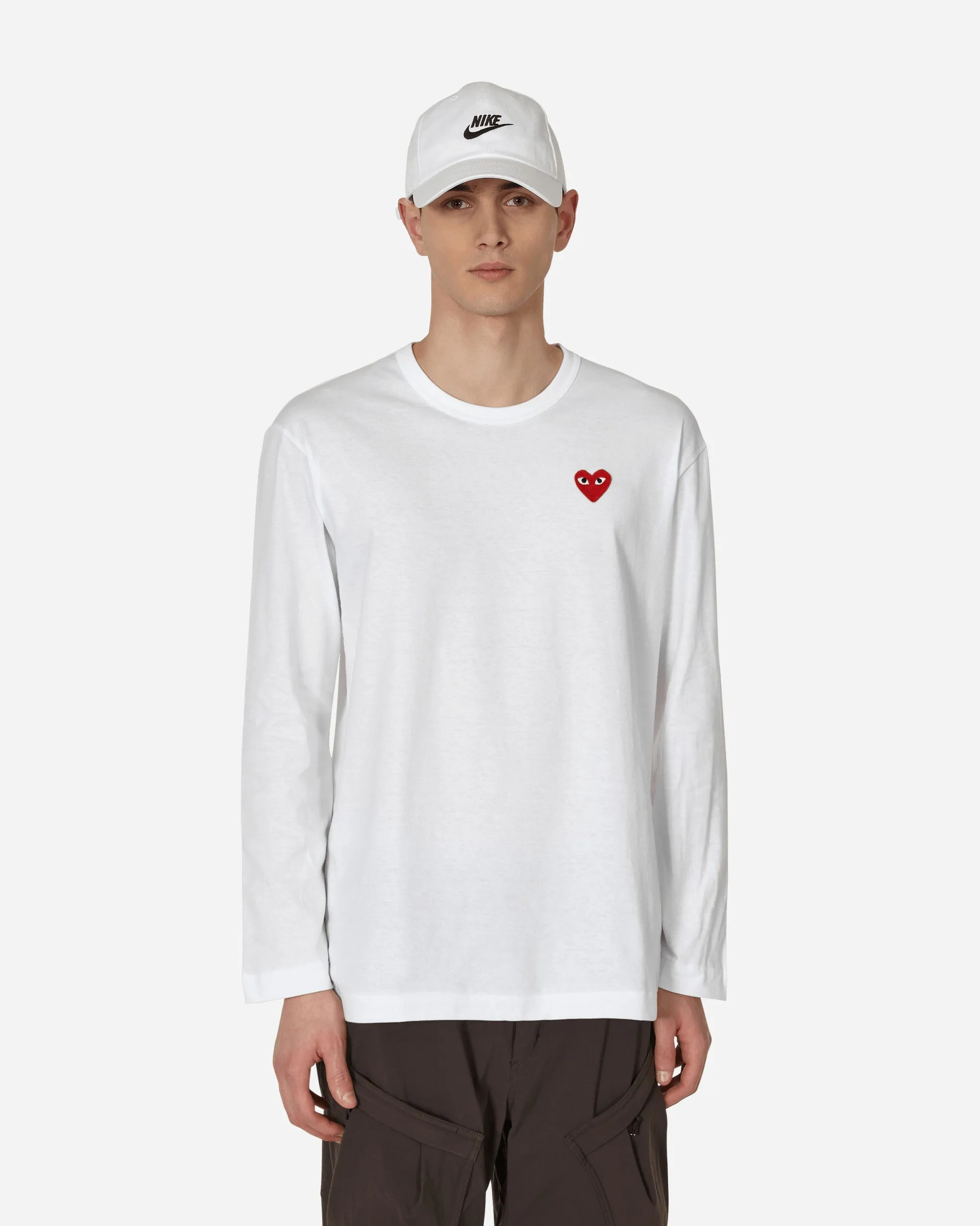 T-shirt manches longues cœur blanc