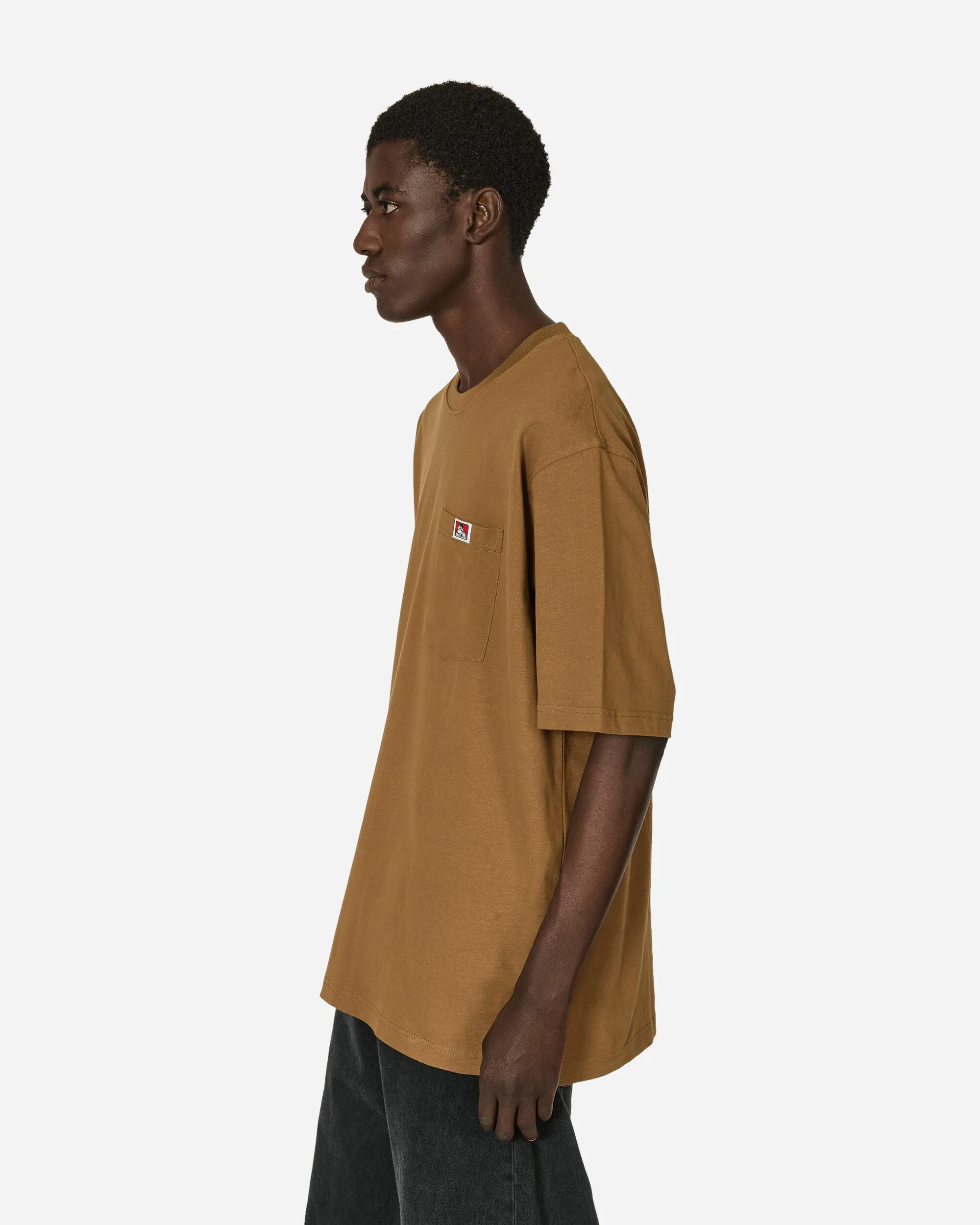 T-shirt à poche avec étiquette classique résistant - Marron coyote