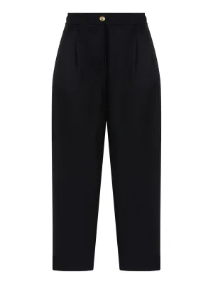 Pantalon carotte taille haute