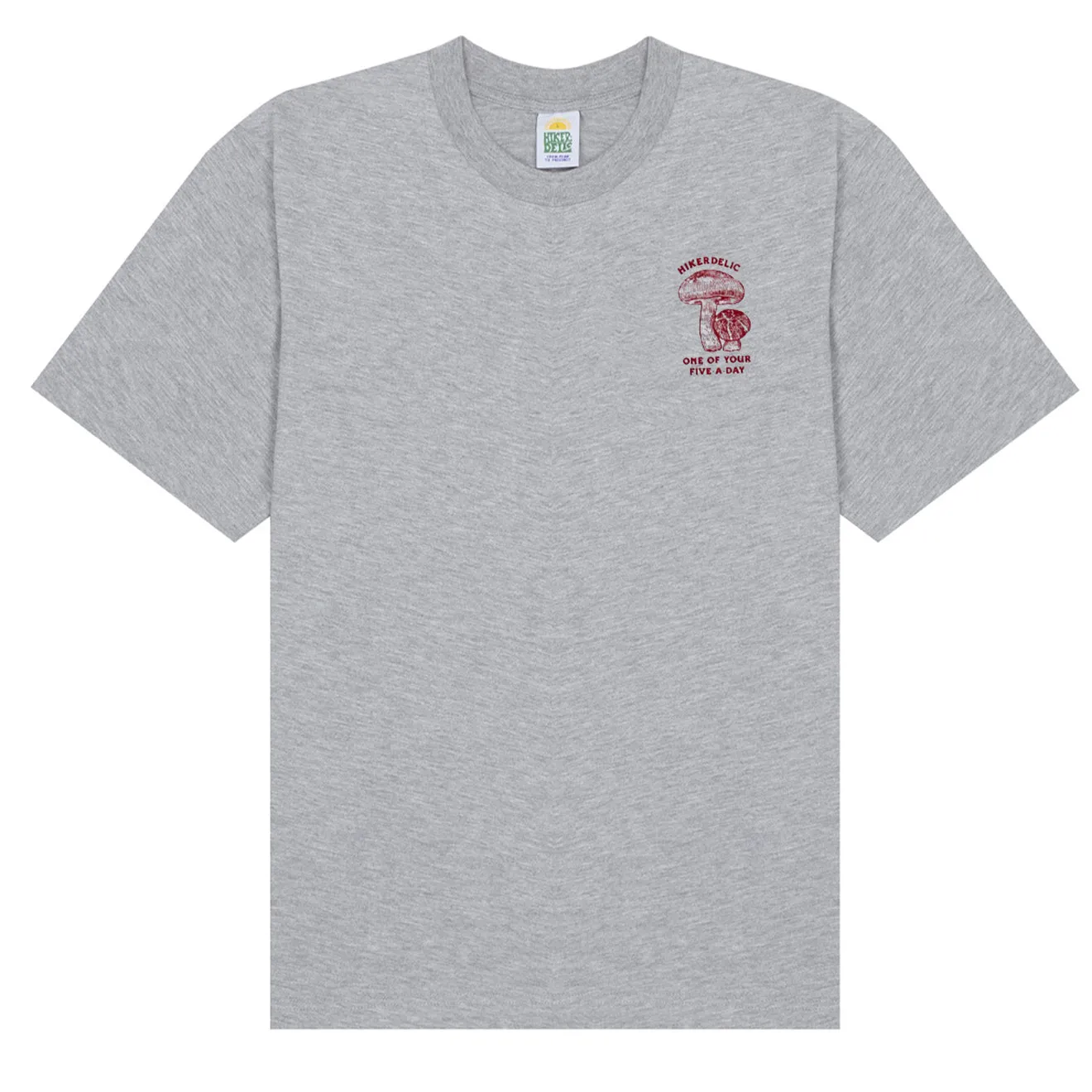 T-shirt manches courtes Hikerdelic 5 par jour gris marbré