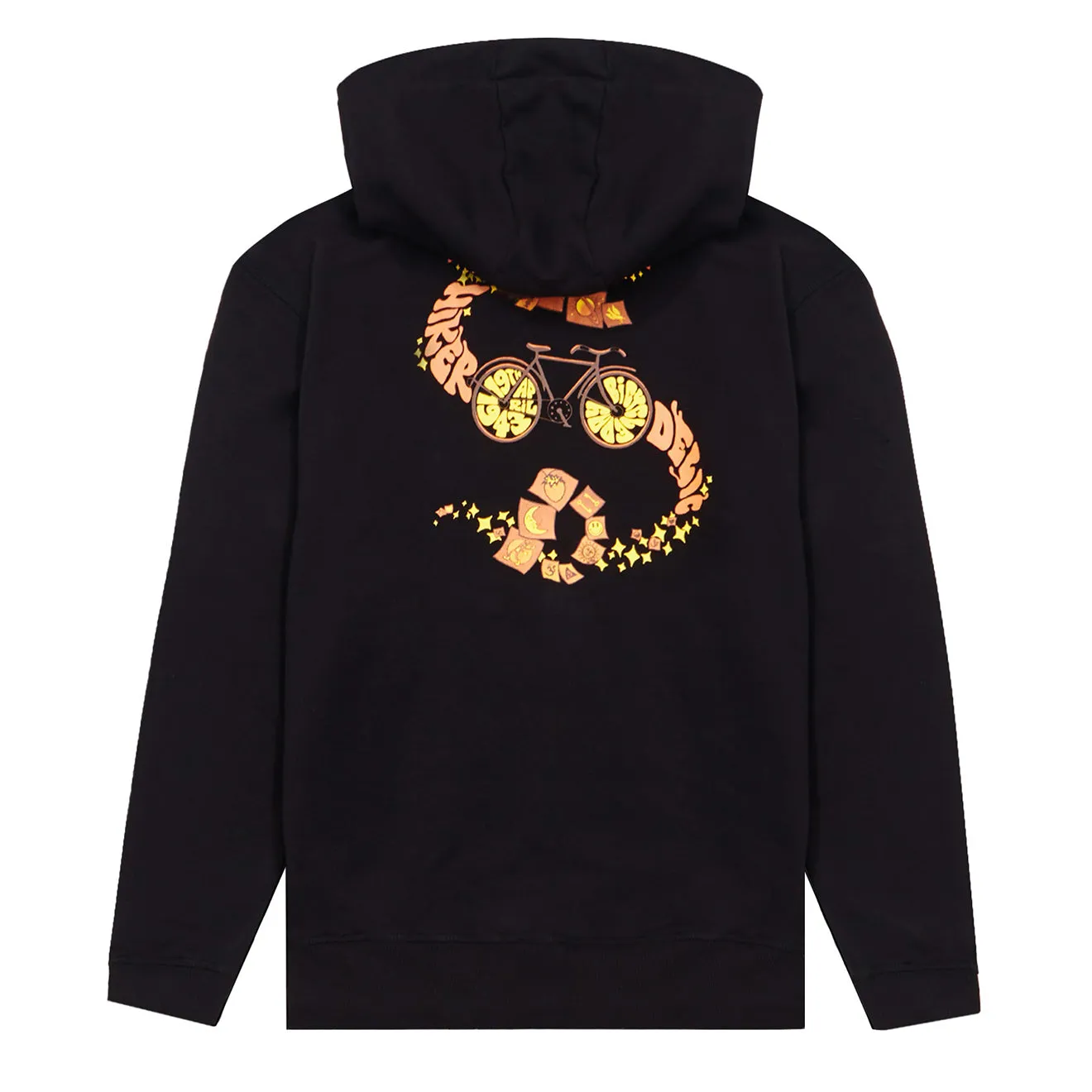 Hikerdelic Sweat à capuche Jour du vélo Noir