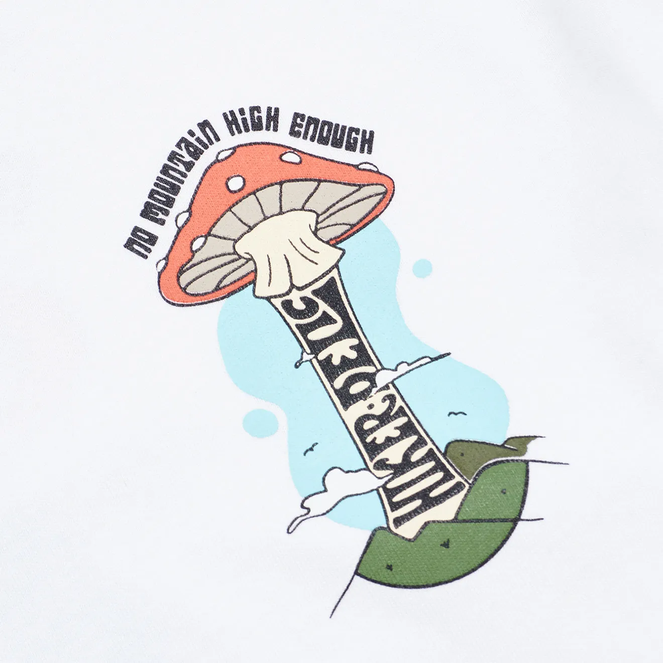 T-shirt manches longues Hikerdelic Mountain High Blanc