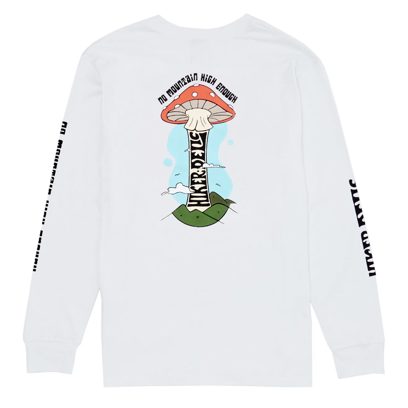 T-shirt manches longues Hikerdelic Mountain High Blanc