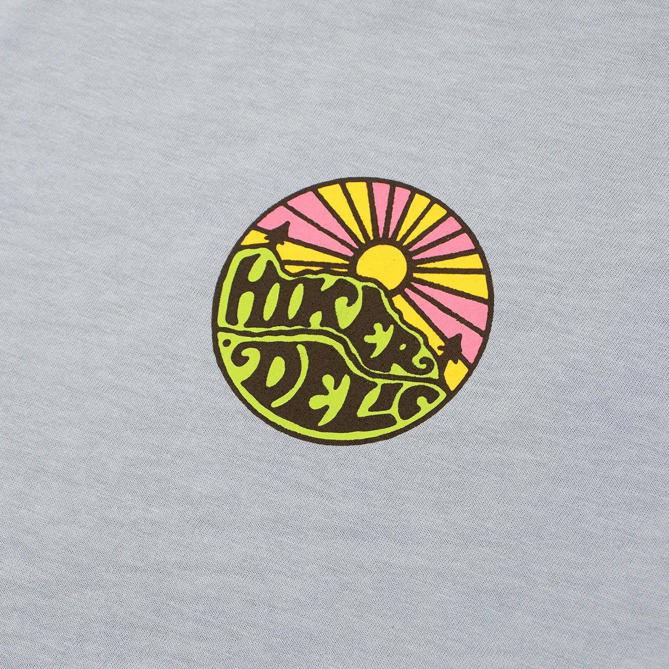T-shirt manches courtes original Hikerdelic avec logo - Bleu fjord