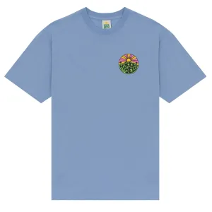 T-shirt manches courtes original Hikerdelic avec logo - Bleu fjord