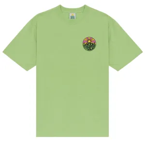 T-shirt manches courtes original Hikerdelic avec logo - Lime