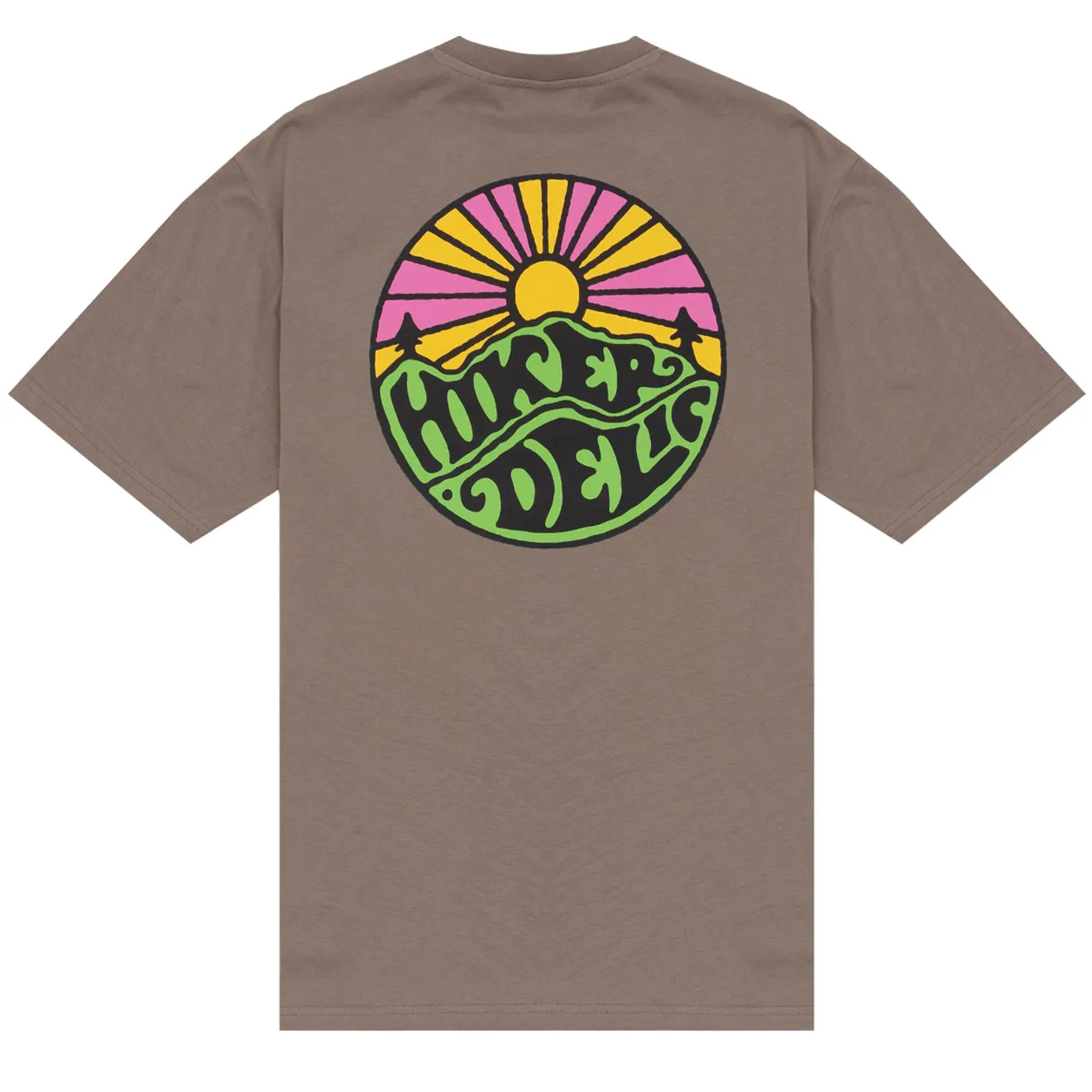 T-shirt manches courtes original Hikerdelic avec logo - Champignon