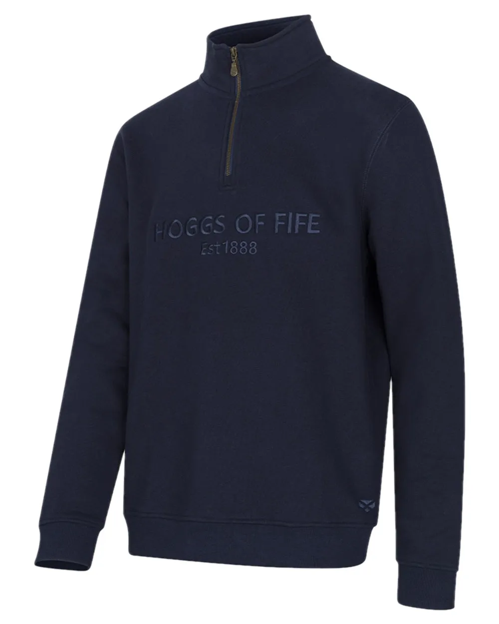 Hoggs of Fife Sweat-shirt à mi-zippé uni Galloway 1888 pour hommes Hoggs of Fife