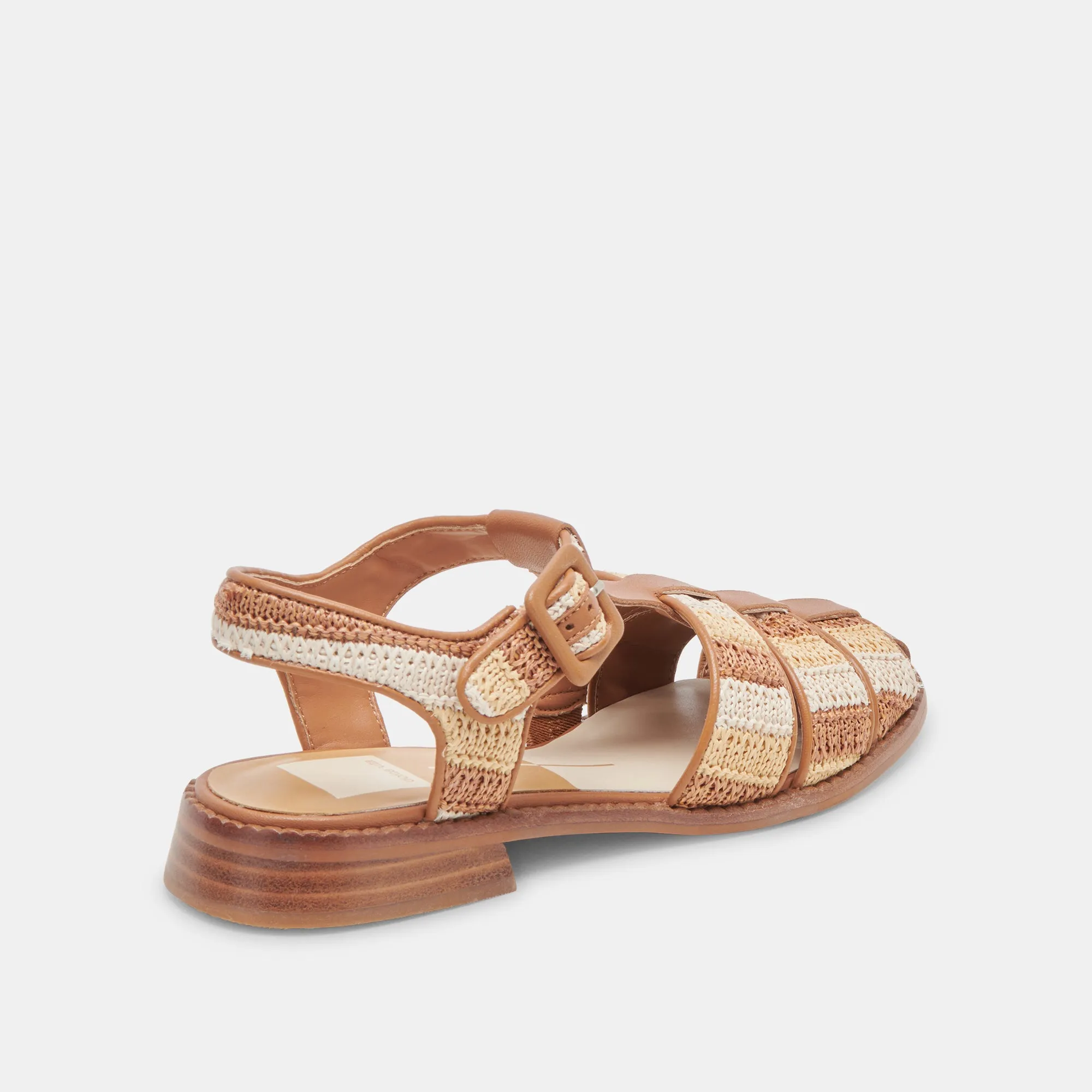 SANDALES HOLIS TAN MULTI RAFFIA