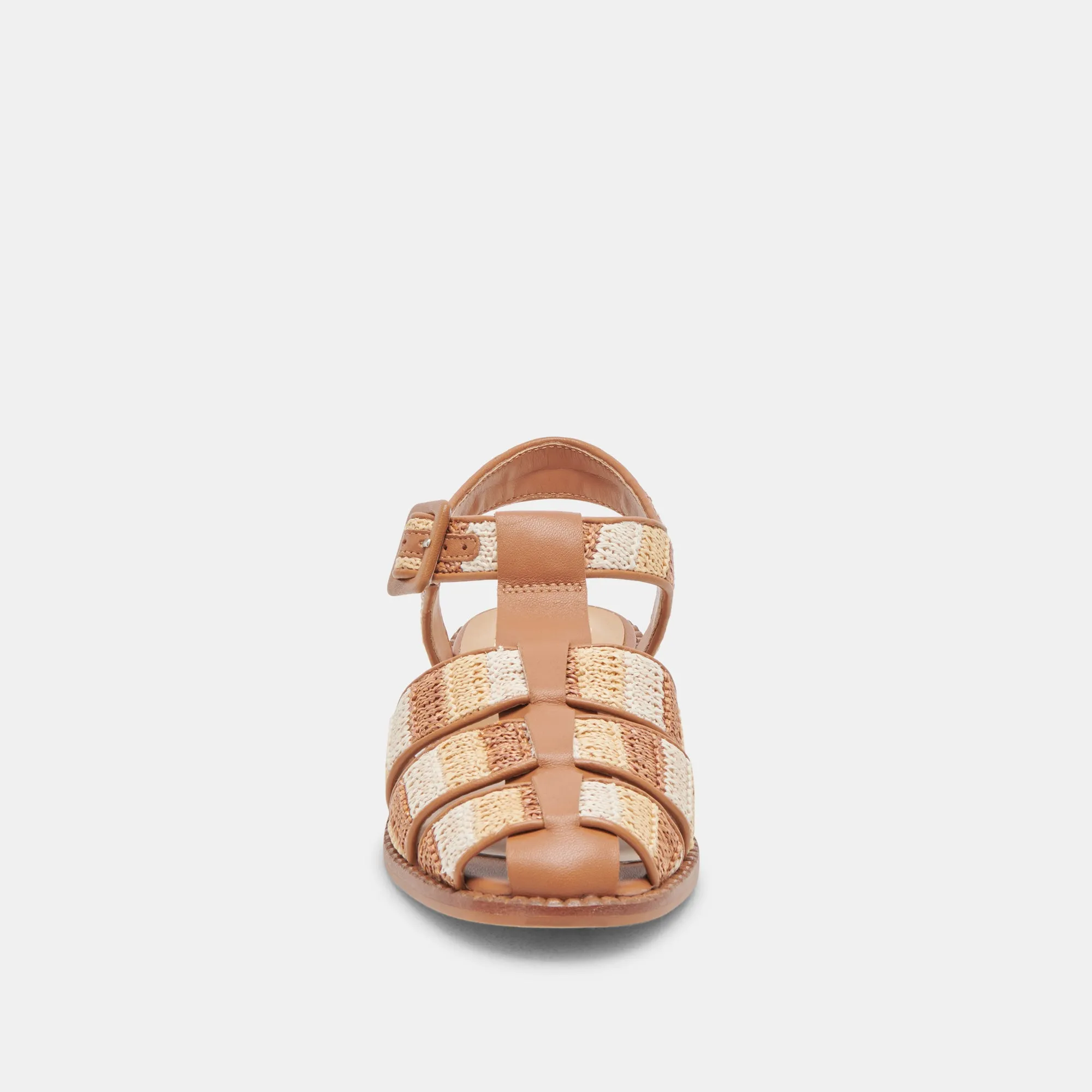 SANDALES HOLIS TAN MULTI RAFFIA