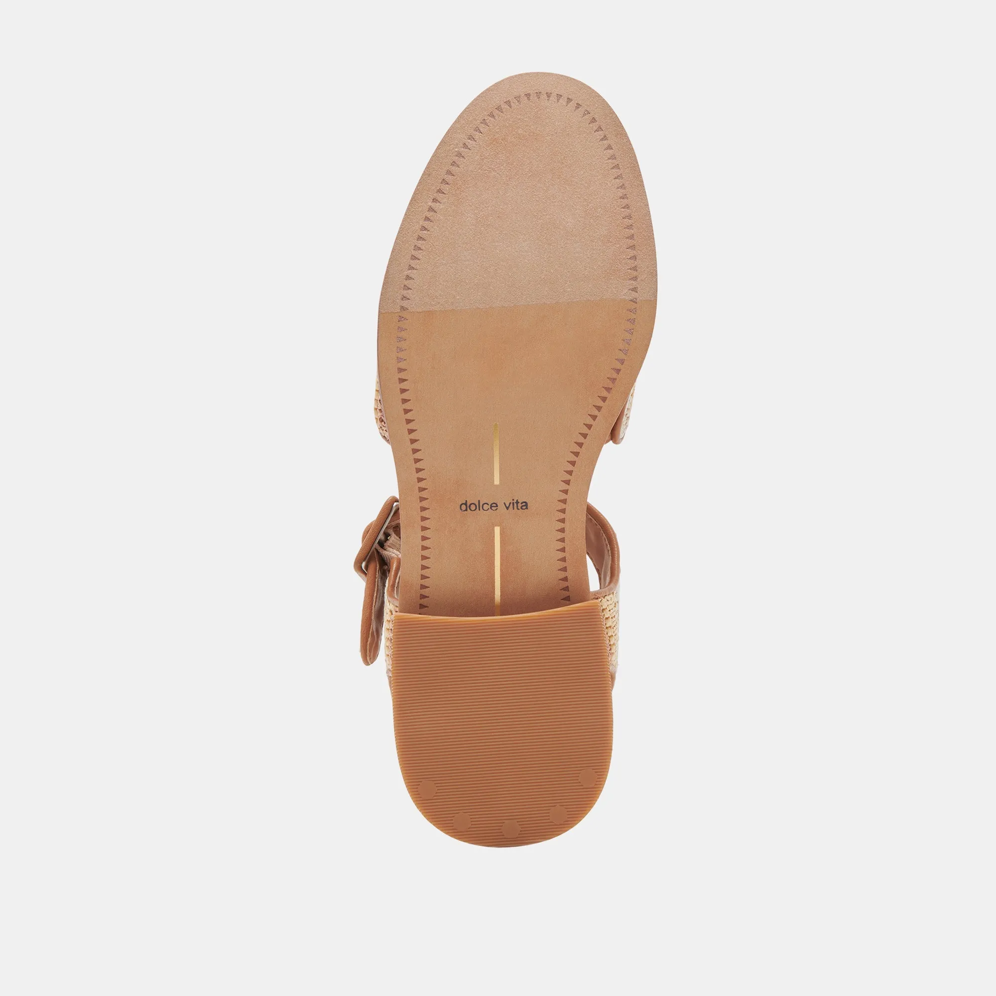 SANDALES HOLIS TAN MULTI RAFFIA