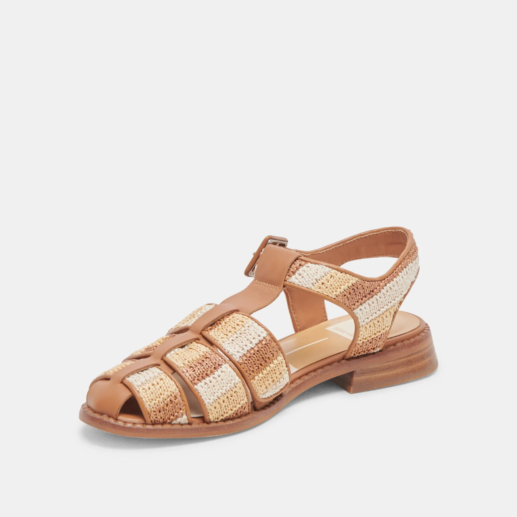 SANDALES HOLIS TAN MULTI RAFFIA