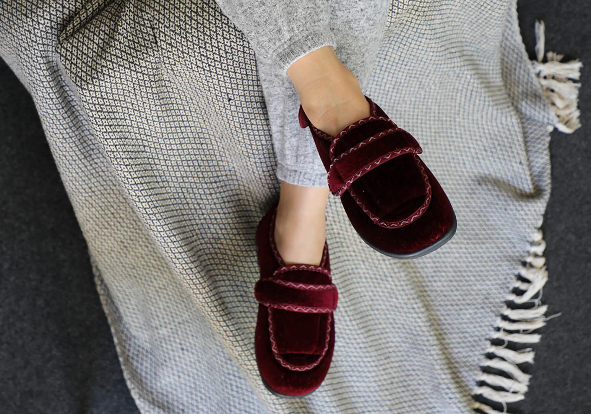 Homyped Alex 2 Chaussons larges et confortables pour femmes Homyped